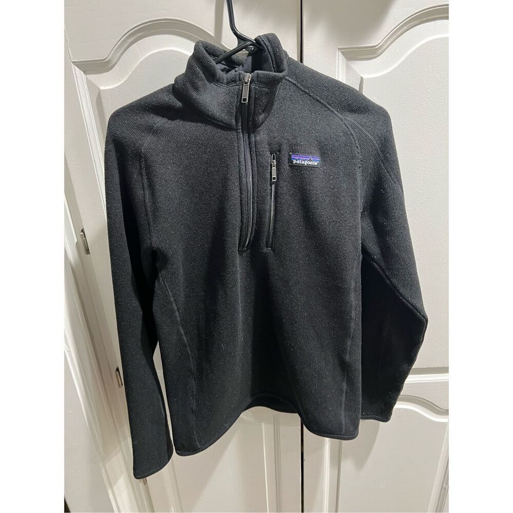 Patagonia 1/4 Zip Black Pullover Better Sweater Jacket Men’s XS